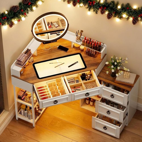Scrivania angolare vanity con - vanity,