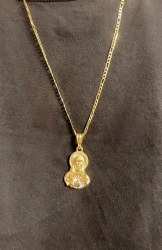 Catena figaro placcata oro - catena, 24"