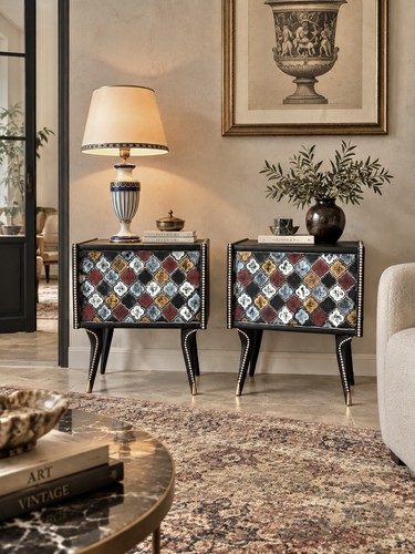 Comodini vintage arlecchino - comodini,