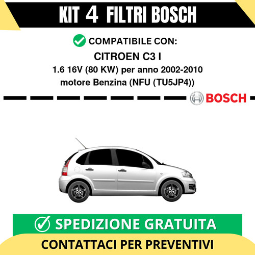Kit bosch filtri tagliando - bosch,