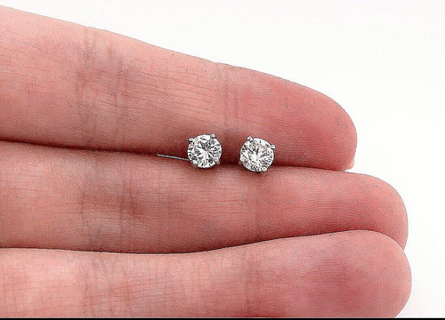 Orecchini perno moissanite - orecchini,