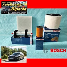 KIT TAGLIANDO ORIGINALE AUDI A4 B9 (15>) 2.0 TDI 122 150 190 CV 4 FILTRI BOSCH