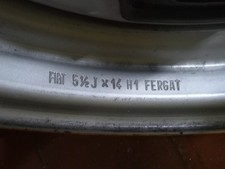 FIAT LANCIA ALFA CERCHIO IN FERRO USATO FIAT 5 1/2 J X 14 H1 FERGAT