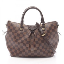Borsa a tracolla Louis Vuitton Siena PM N41545 Damier Ebene tela pelle usata
