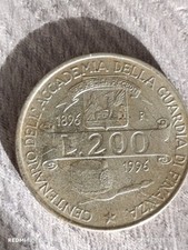 200 Lire del  Centenario dell'Accademia della Guardia di Finanza 1896-1996