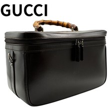 GUCCI Vanity bag bambù pelle