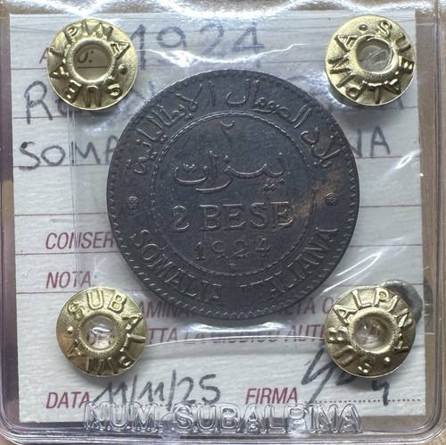 Moneta regno italia somalia - regno,