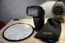 Flash Nissin Di 866 Mark ii per Canon (Nero) + 1 SofBox Rotondo + SoftBox Quadro