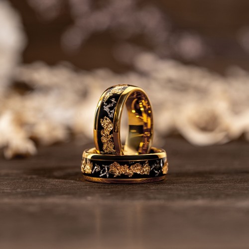 Anello uomo fiocco foglia oro