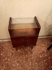 mobiletto in legno con vetro 46 cm larghezza, 33 cm profondità e 65 cm altezza