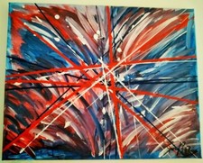 QUADRI MODERNI ASTRATTI DIPINTI A MANO SU TELA ASTRATTO, artista: Spark Rocca