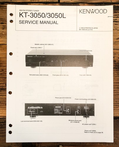 Kenwood 3050 3050l - kenwood, kt-3050l