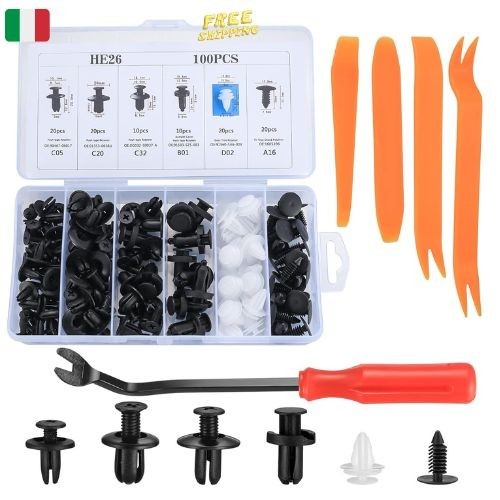 Fissaggi clip rivetti - fissaggi,