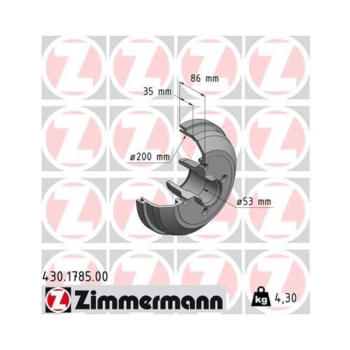 Tamburi freno zimmermann - freno, per