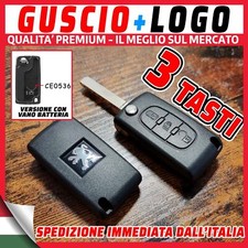 GUSCIO 3 Tasti+Lama Piatta Vano batteria Peugeot 207 307 308 407 Citroen c2 c3 |