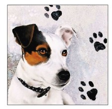 20 Servietten Papier 25 x 25 cm Hunde Terrier Jack Russel Ambiente Europe