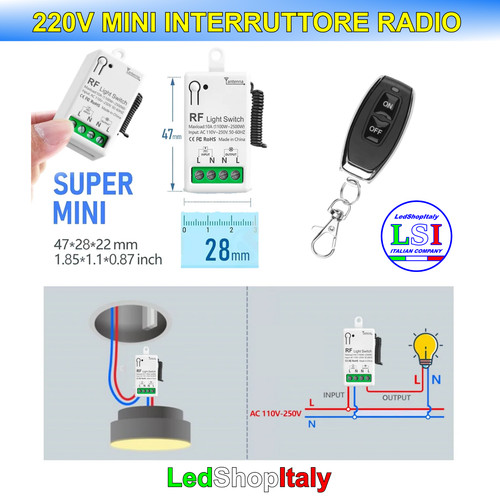 Interruttore switch relè 220v - relè,
