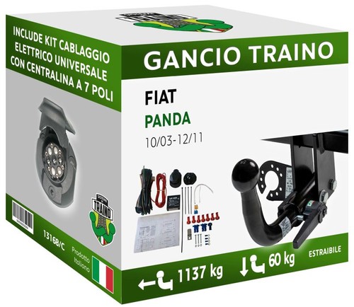 Gancio orizzontale estraibile - gancio,
