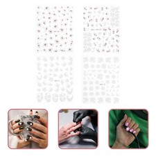  4 Sheets Accessori Unghie
