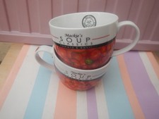 Tazze Zuppa I Mackie's Soup Classics I 650 ml I Tazza Porcellana | Pomodoro e Basilico X2