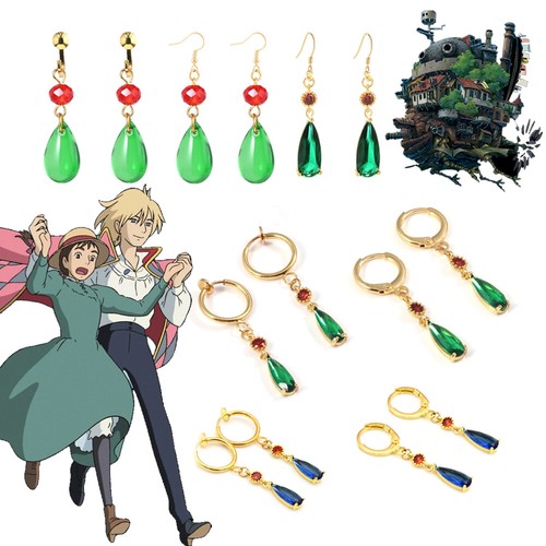 Howl moving castle earrings - castle,