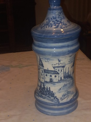 Vaso coperchio vintage - +,