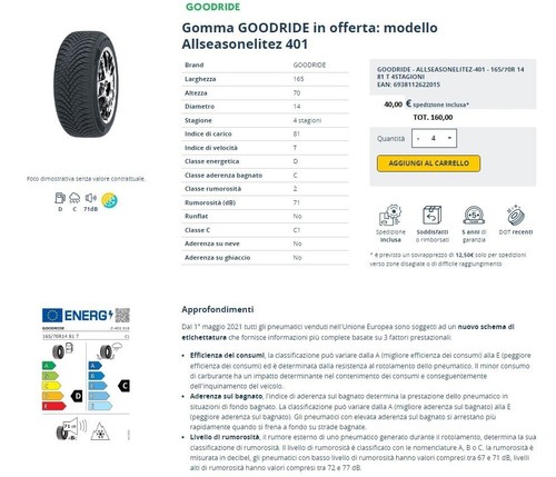 Gomme auto 4stagioni invernali - gomme,