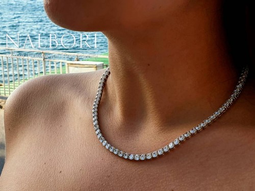 Collana tennis argento 925 - collana,