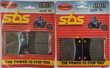 N2 COPPIE PASTIGLIE FRENO ANTERIORE SBS SUZUKI GSX F 750 CC 1989 1990 1996