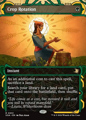 Crop rotation foil - rotation, rare