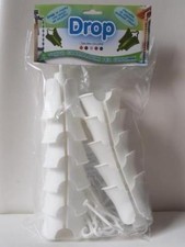 DROP Gocciolatoio componibile-catena pluviale-discendente-gronda pvc Bianco 1mt.