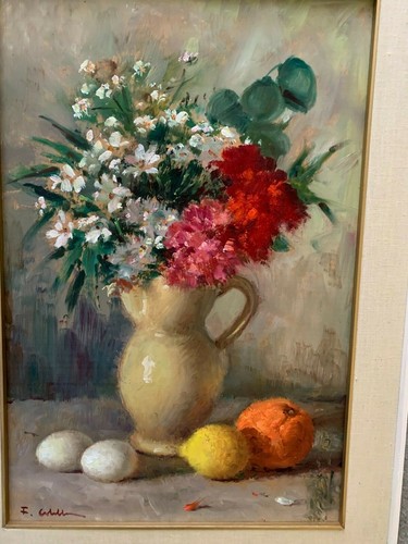Natura morta vaso - -, fiori