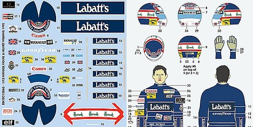 Mansell driver helmet - mansell, &