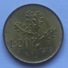 Rara moneta da 20 Lire, anno