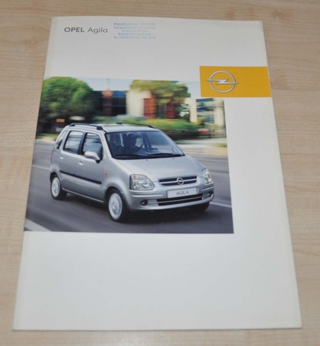 Brochure depliant opel agila - brochure,