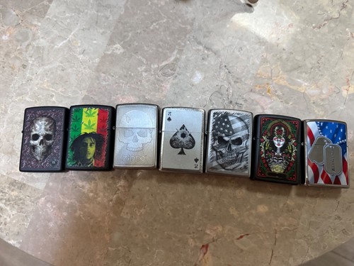 Qty zippo lighters - qty, 7
