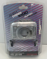 Registratore a cassette radio stereo AM/FM vintage AIWA HS-JS189 nuovo sigillato in fabbrica