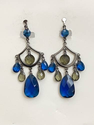 Orecchini goccia blu - orecchini, a