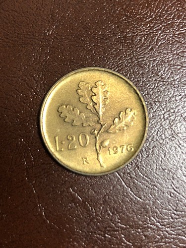Moneta repubblica lire - moneta, 20