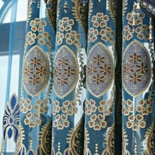 Luxury Blue Chenille Tulle