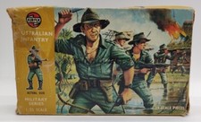 AIRFIX SCALA 1/32 USTRALIAN INFANTRY VINTAGE 70 IN BOX COMPLETO 28 SOLDATINI