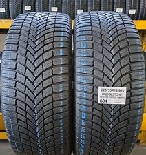 2x GOMME 4 STAGIONI 225/55R18 98V  BRIDGESTONE PNEUMATICI USATI 2255518 