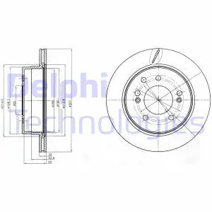 Disco freno ventilato - 2x,