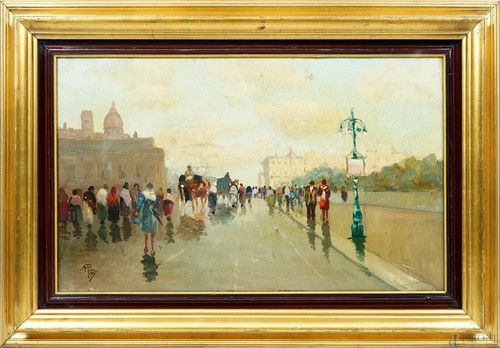 Oil painting plywood - painting,