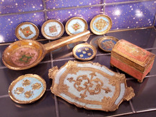 10 x Vassoio fiorentino antico