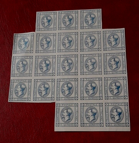 Blocco francobolli tipo - di,