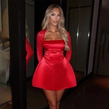  Abito donna pizzo patchwork