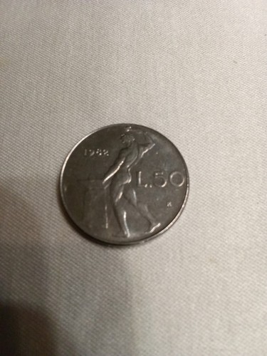 Moneta lira italia anno - italia.l.50.,