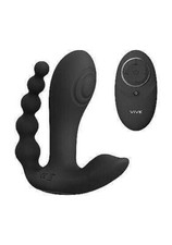 Vibratore triplo reale dildo