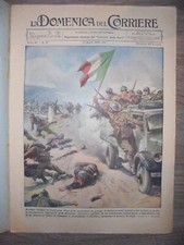 LA DOMENICA DEL CORRIERE 17 aprile 1938 eroismo italiano in Catalogna arditismo
